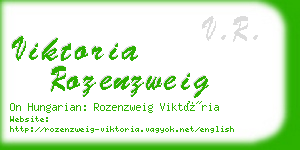 viktoria rozenzweig business card